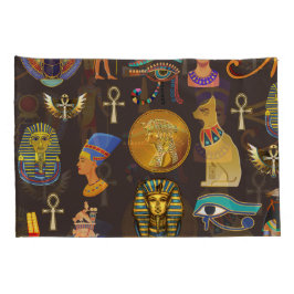 Symbool oude Egyptische Hieroglyphic-patroonlogo Kussensloop