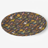 Symbool oude Egyptische Hieroglyphic-patroonlogo Papieren Bordje (Gekanteld)