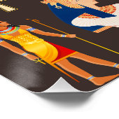 Symbool oude Egyptische Hieroglyphic-patroonlogo Perfect Poster (Hoek)