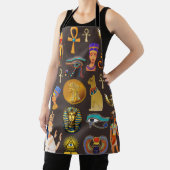 Symbool oude Egyptische Hieroglyphic-patroonlogo Schort (Insitu)