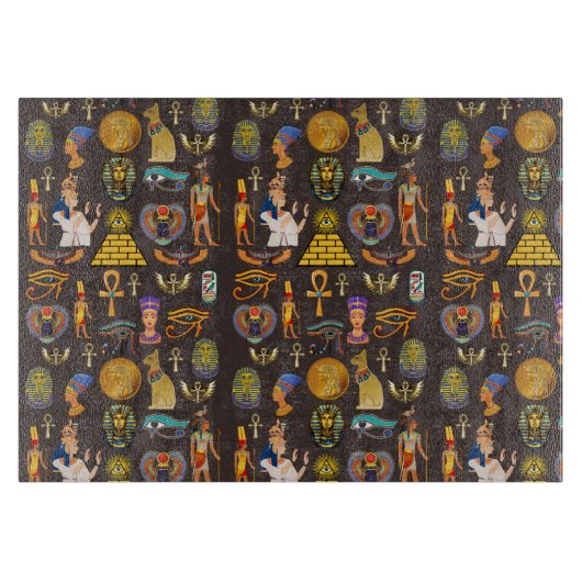 Symbool oude Egyptische Hieroglyphic-patroonlogo Snijplank (Voorkant)