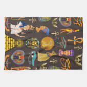 Symbool oude Egyptische Hieroglyphic-patroonlogo Theedoek (Horizontaal)