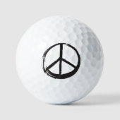Symbool PEACE — Logo Hippie Symbol uit 1960 Golfballen
