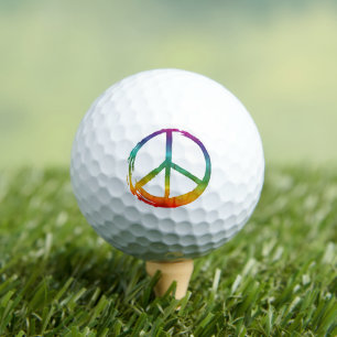 Symbool PEACE - Stropdas-kleurstof van 1960: geen  Golfballen