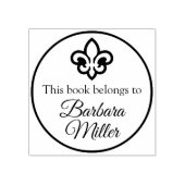 Symbool/pictogram - fleur-de-lis / LILY + idea Rubberstempel (Afrduk)