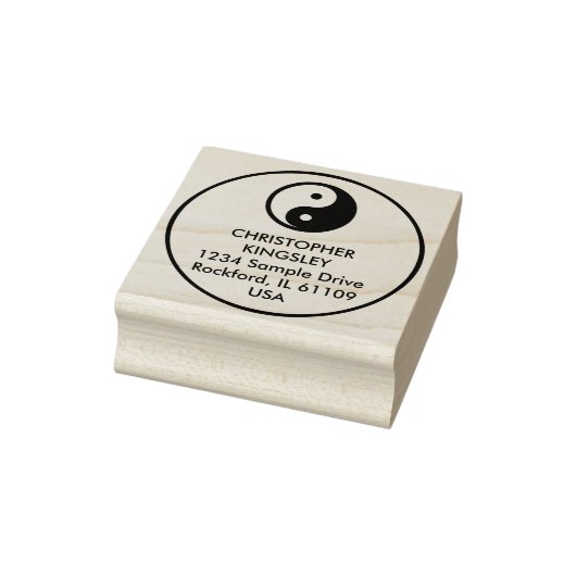 Symbool/pictogram - YIN YANG + idea Rubberstempel (Stempel)