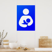 Symbool Poster voor verpleegkunde/borstvoeding (Keuken)