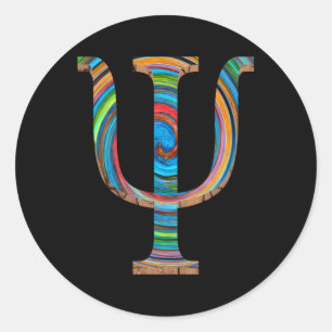 Symbool Psychologen Psychologie Studenten Ronde Sticker