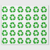 Symbool recyclen cadeaupapier (Vlak)