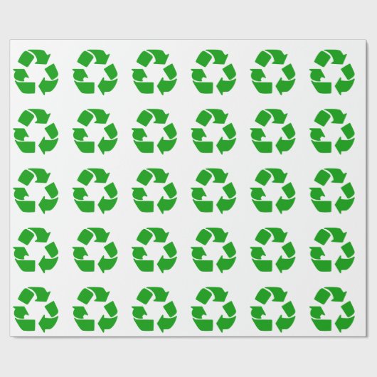 Symbool recyclen cadeaupapier (Vlak)
