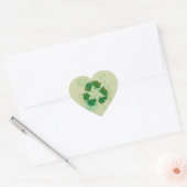 Symbool recyclen hart sticker (Envelop)
