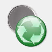 Symbool recyclen magneet (Voorkant / Achterkant)