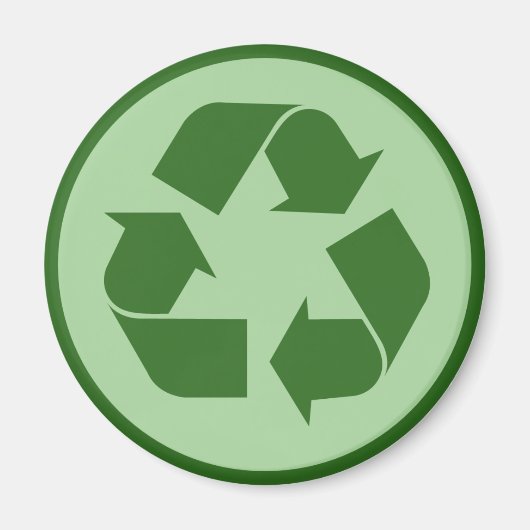Symbool recyclen magneet (Voorkant)