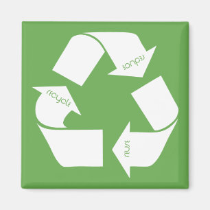 Symbool recyclen magneet