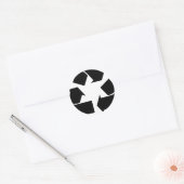 Symbool recyclen ronde sticker (Envelop)