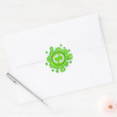 Symbool recyclen ronde sticker (Envelop)