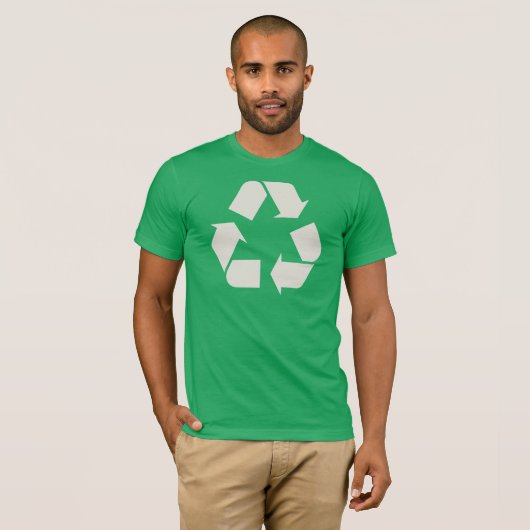 Symbool recyclen t-shirt (Voorkant volledig)