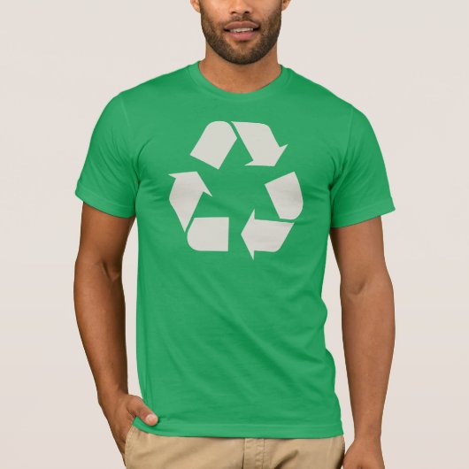 Symbool recyclen t-shirt (Voorkant)