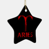 Symbool Red Aries Horoscope Keramisch Ornament (Rechts)