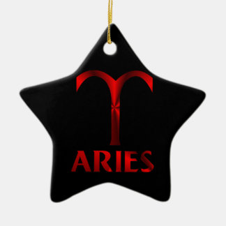 Symbool Red Aries Horoscope Keramisch Ornament