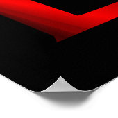 Symbool Red Leo Horoscope Poster (Hoek)