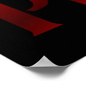 Symbool Red Pisces Horoscope Poster (Hoek)