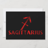 Symbool Red Sagittarius Horoscope Kaart (Voorkant)