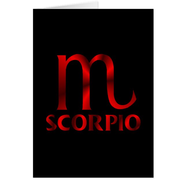 Symbool Red Scorpio Horoscope (Voorkant)
