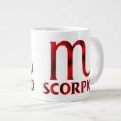 Symbool Red Scorpio Horoscope Grote Koffiekop (Voorkant rechts)