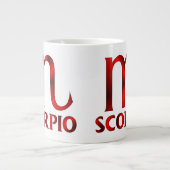 Symbool Red Scorpio Horoscope Grote Koffiekop (Voorkant)