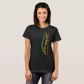 Symbool Reggae Waves Patroon Cultuur Maori Tribal  T-shirt (Voorkant volledig)
