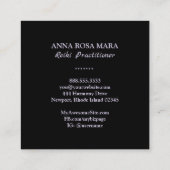 *~* Symbool Reiki Master Teacher Glitter Vierkante Visitekaartje (Achterkant)