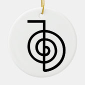 Symbool Reiki Power Keramisch Ornament (Voorkant)