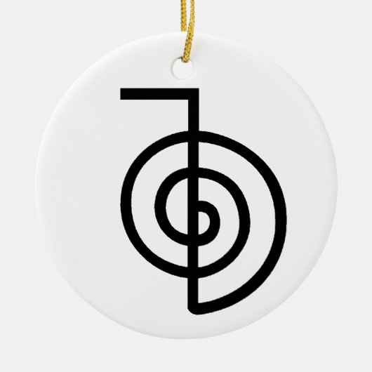 Symbool Reiki Power Keramisch Ornament (Voorkant)