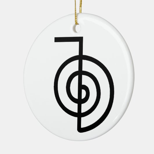 Symbool Reiki Power Keramisch Ornament (Links)