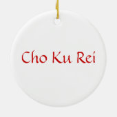 Symbool Reiki Power Keramisch Ornament (Achterkant)