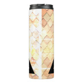 Symbool rood kleurendriehoeksvorm thermosbeker (Achterkant)