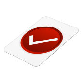 Symbool rood vinkje magneet (Linkerzijde)