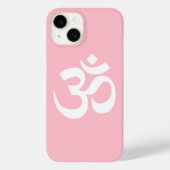 Symbool Roze en Witte Om Case-Mate iPhone Case (Achterkant)