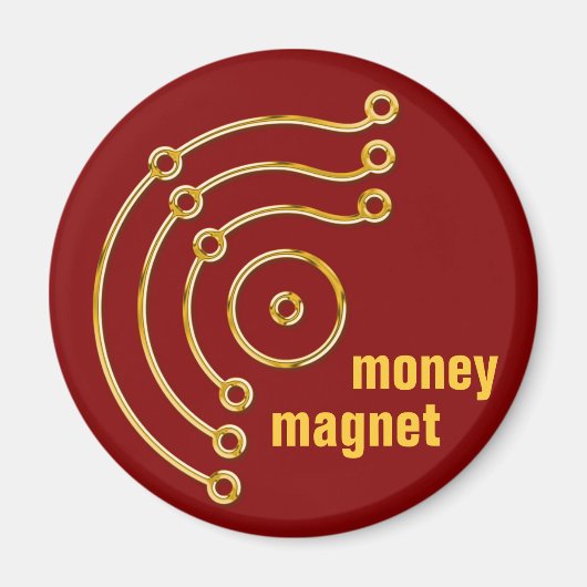 Symbool RUNA/GOLD, geld, magneet (Voorkant)