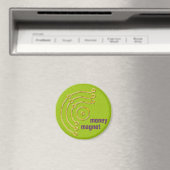Symbool RUNA/GOLD, geld, magneet, groen Magneet (Insitu (Vaatwasser))