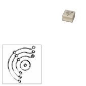 Symbool RUNA gold + je rug. en ideeën Rubberstempel (Gestempeld)