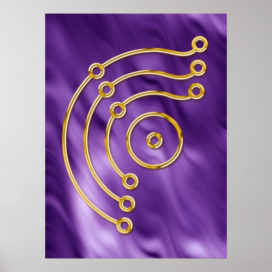 Symbool RUNA/GOLD, liagolven Poster (Voorkant)