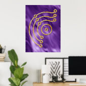 Symbool RUNA/GOLD, liagolven Poster (Thuiskantoor)