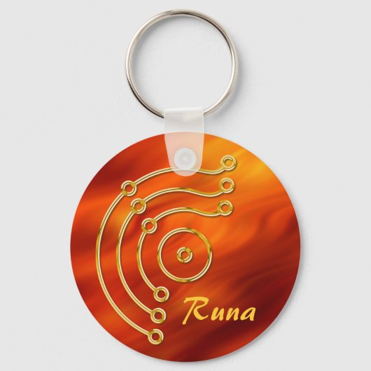 Symbool RUNA/GOLD, Runa Sleutelhanger (Voorkant)