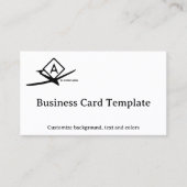 Symbool Sectional Chart Aerobatic Practice Area Visitekaartje (Voorkant)