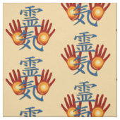 Symbool / Sign REIKI & Hands + uw achterzijde. en Stof (Swatch)