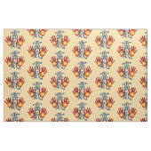 Symbool / Sign REIKI & Hands + uw achterzijde. en Stof (Fat Quarter)
