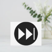 Symbool snelle Button vooruit Briefkaart (Staand voorkant)