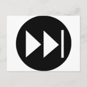 Symbool snelle Button vooruit Briefkaart (Voorkant)